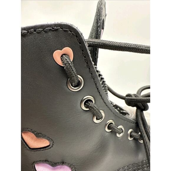 Dr Martens Womens Size 8 Sinclair Heart Platform Boots Zipper Laces Brand New - Picture 10 of 11